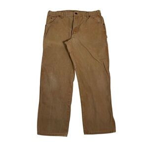 Dickies Relaxed Fit Carpenter Pants Khaki Tan Workwear Mens 36x30